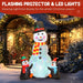 5.9ft Inflatable Snowman with Penguins | Christmas Decoration - LED Lights and Blower OUTSUNNY - Little and Giant Explorers Outsunny