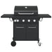 5-Burner Gas BBQ Grill – Outdoor Cooking Station with Side Burner | Black Steel VIDAXL - Little and Giant Explorers vidaXL