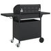 5-Burner Gas BBQ Grill – Outdoor Cooking Station with Side Burner | Black Steel VIDAXL - Little and Giant Explorers vidaXL