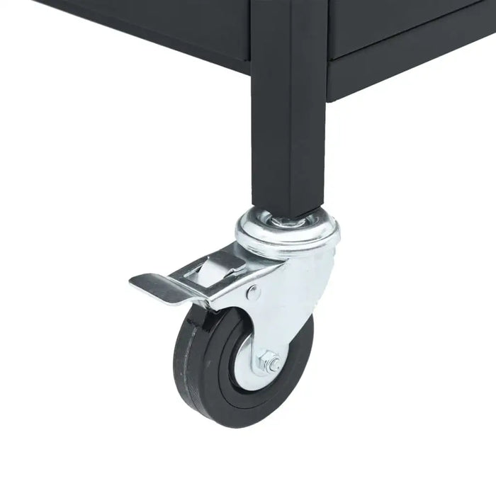 5-Burner Gas BBQ Grill – Outdoor Cooking Station with Side Burner | Black Steel VIDAXL - Little and Giant Explorers vidaXL