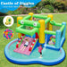 5-in-1 Bounce Castle - Crocodile Water Park with Splash Pool and Blower - Little and Giant Explorers Costway