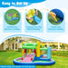 5-in-1 Bounce Castle - Crocodile Water Park with Splash Pool and Blower - Little and Giant Explorers Costway