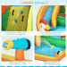 5-in-1 Bounce Castle with Slide, Trampoline, Pool, Water Cannon and Climbing Wall with Blower - Little and Giant Explorers Outsunny