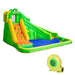5-in-1 inflatable garden water slide with climbing wall, pool, and air blower