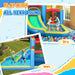 Inflatable Bouncy Castle with Slide, Dart Board and Blower - Little and Giant Explorers AIYAPLAY