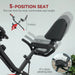 5-in-1 Folding Exercise Bike with Arm Workout Bands - Little and Giant Explorers SPORTNOW