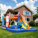 5-in-1 Bouncy Castle with Jumping Area, Climbing Wall and Blower - Little and Giant Explorers AIYAPLAY