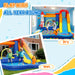 5-in-1 Bouncy Castle with Jumping Area, Climbing Wall and Blower - Little and Giant Explorers AIYAPLAY