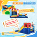 5-in-1 Bouncy Castle with Jumping Area, Climbing Wall and Blower - Little and Giant Explorers AIYAPLAY