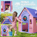5-in-1 Kids Playhouse – Pink | Indoor and Outdoor Activity Centre with Basketball, Football, Ring Toss and Darts AIYAPLAY - Little and Giant Explorers AIYAPLAY