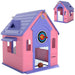 5-in-1 Kids Playhouse – Pink | Indoor and Outdoor Activity Centre with Basketball, Football, Ring Toss and Darts AIYAPLAY - Little and Giant Explorers AIYAPLAY