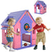 5-in-1 Kids Playhouse – Pink | Indoor and Outdoor Activity Centre with Basketball, Football, Ring Toss and Darts AIYAPLAY - Little and Giant Explorers AIYAPLAY