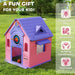 5-in-1 Kids Playhouse – Pink | Indoor and Outdoor Activity Centre with Basketball, Football, Ring Toss and Darts AIYAPLAY - Little and Giant Explorers AIYAPLAY