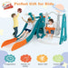 5-in-1 Toddler Slide Set | Bus Theme with Mini Room and Transportation Adventure - Little and Giant Explorers Costway