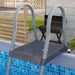 Five-Person Above Ground Steel Framed Swimming Pool, with Ladder and Pump in Grey (448 x 246 x 122cm) - Little and Giant Explorers Outsunny