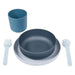 5 Piece Baby Tableware Set CPLA Blue - Little and Giant Explorers Bo Jungle