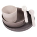 5 Piece Baby Tableware Set CPLA Grey - Little and Giant Explorers Bo Jungle