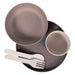 5 Piece Baby Tableware Set CPLA Grey - Little and Giant Explorers Bo Jungle