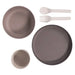 5 Piece Baby Tableware Set CPLA Grey - Little and Giant Explorers Bo Jungle