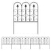 5-Piece Decorative Rustproof Metal Wire Garden Fencing - Little and Giant Explorers Outsunny