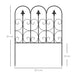 5-Piece Decorative Rustproof Metal Wire Garden Fencing - Little and Giant Explorers Outsunny