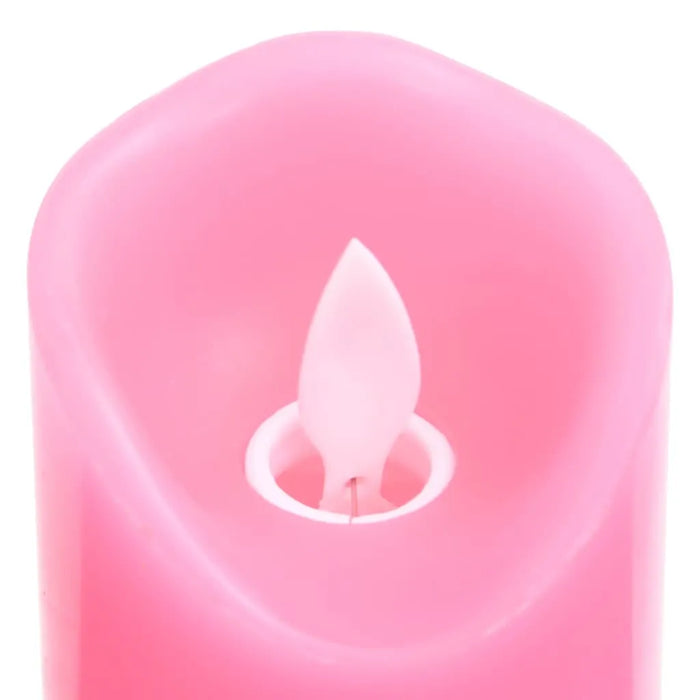 5 Piece Electric LED Candle Set with Remote Control in Pink - Little and Giant Explorers vidaXL