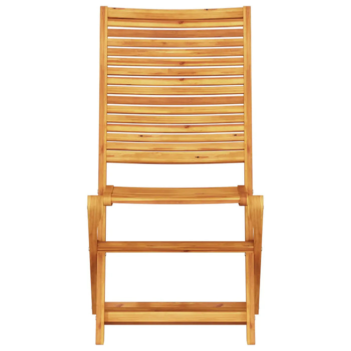 5-Piece Garden Dining Set | Foldable Natural Wood with Space-Saving Design for 4 People - Little and Giant Explorers vidaXL