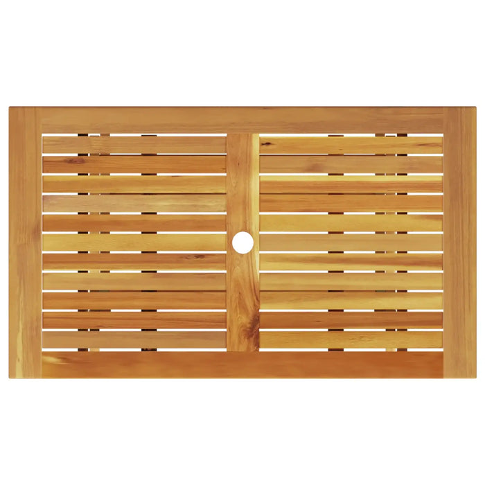 5-Piece Garden Dining Set | Foldable Natural Wood with Space-Saving Design for 4 People - Little and Giant Explorers vidaXL