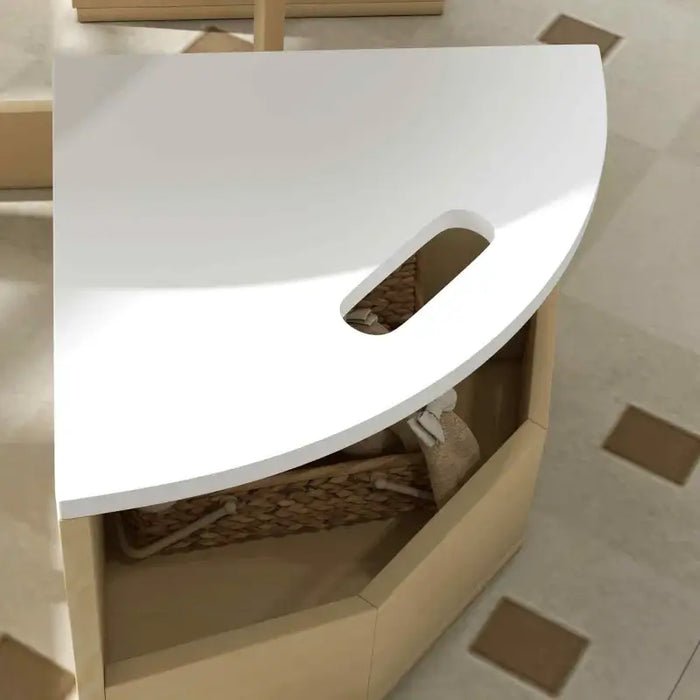 5-Piece Kids Desk and Chair Set – White & Natural Wood | Table with Storage Chairs AIYAPLAY - Little and Giant Explorers AIYAPLAY