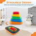 5-Piece Kids Stackable Stepping Stone Set - Little and Giant Explorers Costway