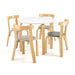 5-Piece Wooden Kids Table and Chair Set in Various Colours - Little and Giant Explorers Costway