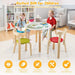 5-Piece Wooden Kids Table and Chair Set in Various Colours - Little and Giant Explorers Costway