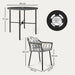 5-Piece Patio Rattan/Wicker Dining Set with Cushions - Little and Giant Explorers Outsunny