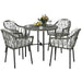5-Piece Patio Rattan/Wicker Dining Set with Cushions - Little and Giant Explorers Outsunny