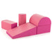 5-Piece Soft Foam Activity Play Set - Pink Child-Friendly Design | COSTWAY - Little and Giant Explorers Costway