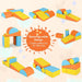 5-Piece Soft Foam Play Set – Orange and Yellow | Climbing, Crawling and Activity Blocks COSTWAY - Little and Giant Explorers Costway