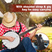 5-String Banjo Multi-Wood | Frosted Remo Head with Detachable Resonator - Little and Giant Explorers Costway