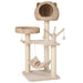 5-Layer Cat Tree Natural | Hand-Woven Cattail Basket with Sisal Rope Posts - Little and Giant Explorers Costway
