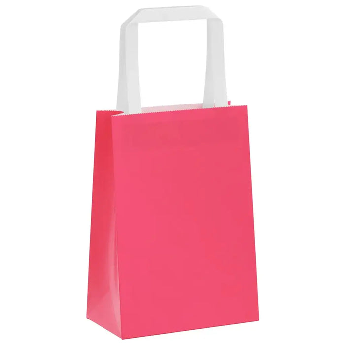 50 Pack Kraft Paper Bags – Pink | 15x8x21cm - 100g/m² Recyclable Gift VIDAXL - Little and Giant Explorers vidaXL