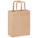50 Paper Bags with Handles in Brown (18 x 8 x 22cm) - Little and Giant Explorers vidaXL