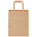 50 Paper Bags with Handles in Brown (18 x 8 x 22cm) - Little and Giant Explorers vidaXL