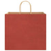 50 Paper Bags with Handles in Red (32 x 22 x 28cm) - Little and Giant Explorers vidaXL