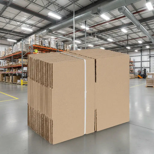 50 Pack Modern Folding Storage Boxes – Brown | 15x15x8cm - Cardboard Organiser Boxes VIDAXL - Little and Giant Explorers vidaXL