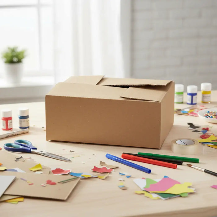 50 Pack Modern Folding Storage Boxes – Brown | 25x17.5x10cm VIDAXL - Little and Giant Explorers vidaXL