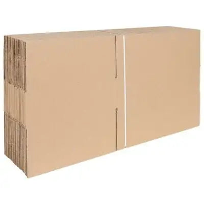 Folding Box 40x30x10cm Set of 50 | Natural Cardboard Storage Solution - Little and Giant Explorers vidaXL