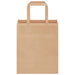 50 Paper Bags with Handles in Brown (18 x 8 x 22cm) - Little and Giant Explorers vidaXL