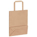 50 Paper Bags with Handles in Brown (18 x 8 x 22cm) - Little and Giant Explorers vidaXL