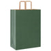 50 Paper Bags with Handles in Green (32 x 17 x 44cm) - Little and Giant Explorers vidaXL