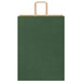 50 Paper Bags with Handles in Green (32 x 17 x 44cm) - Little and Giant Explorers vidaXL