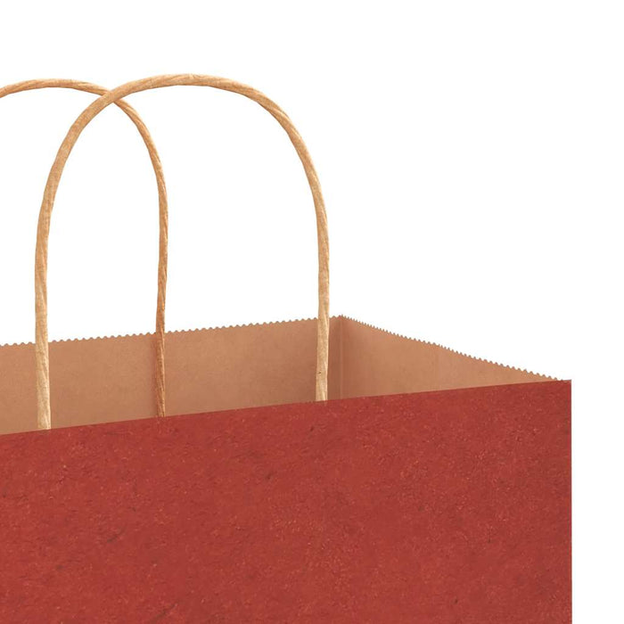 50 Paper Bags with Handles in Red (32 x 22 x 28cm) - Little and Giant Explorers vidaXL